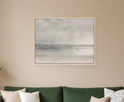 Pastel Seascape II White Floater Frame Print Wall Art HomeRoots