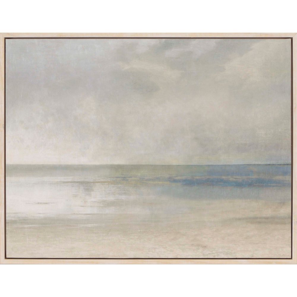 Pastel Seascape III White Floater Frame Print Wall Art HomeRoots
