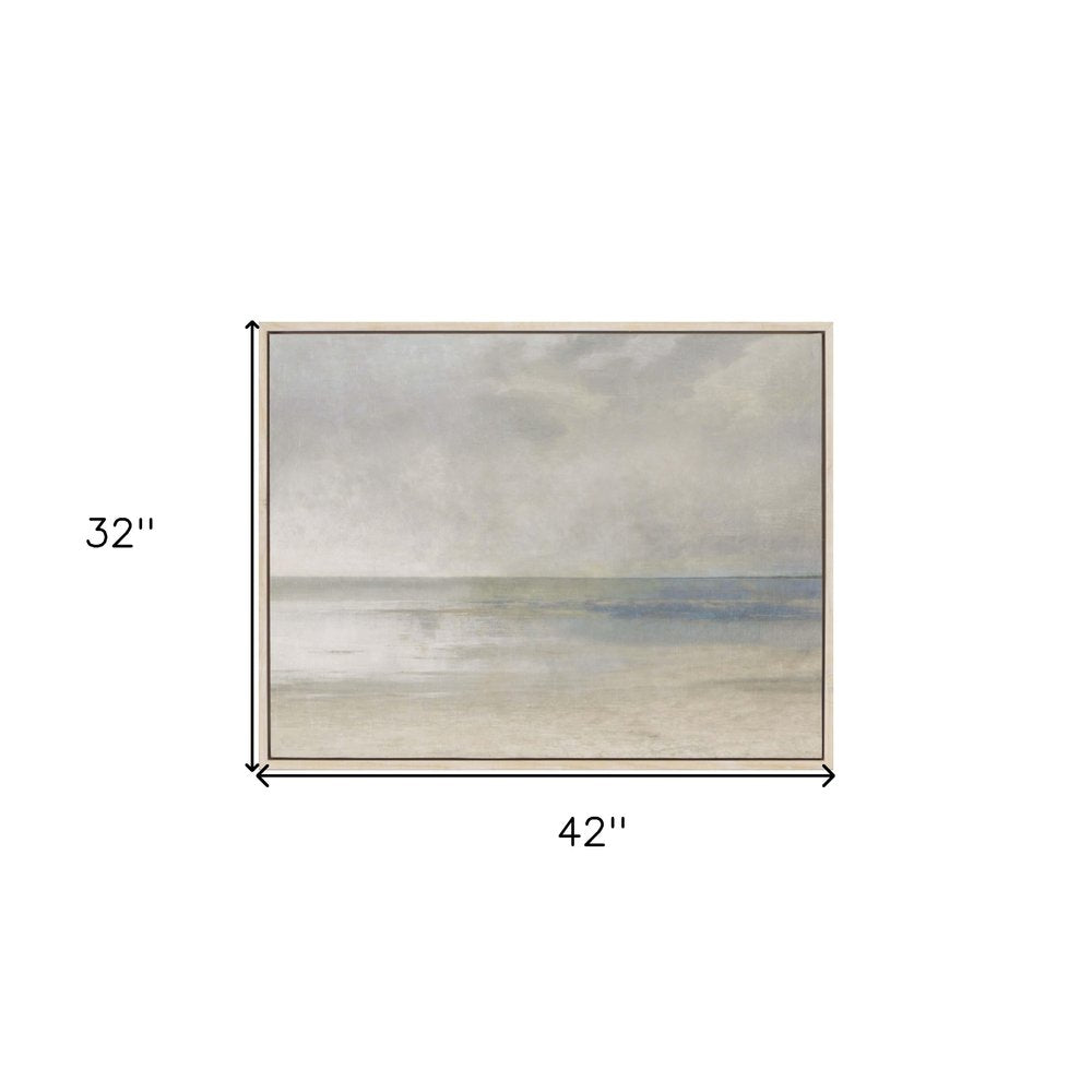 Pastel Seascape III White Floater Frame Print Wall Art HomeRoots