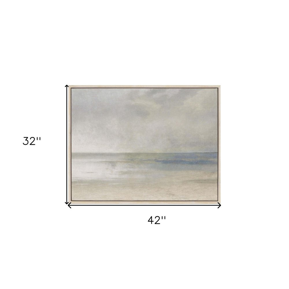 Pastel Seascape III White Floater Frame Print Wall Art HomeRoots
