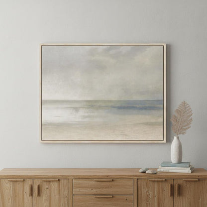 Pastel Seascape III White Floater Frame Print Wall Art HomeRoots