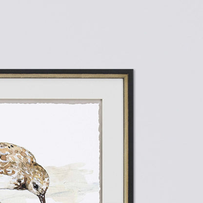 Set Of Two Sandpiper Black Framed Print Wall Art HomeRoots