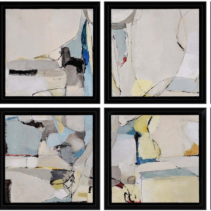 Set of Six Let's Play Black Floater Frame Wall Art HomeRoots