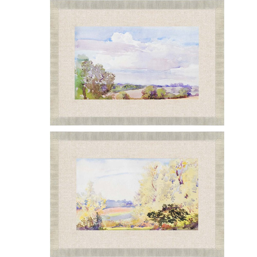 Set Of Two Placid Repose Gold Framed Print Wall Art HomeRoots