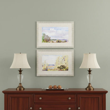 Set Of Two Placid Repose Gold Framed Print Wall Art HomeRoots