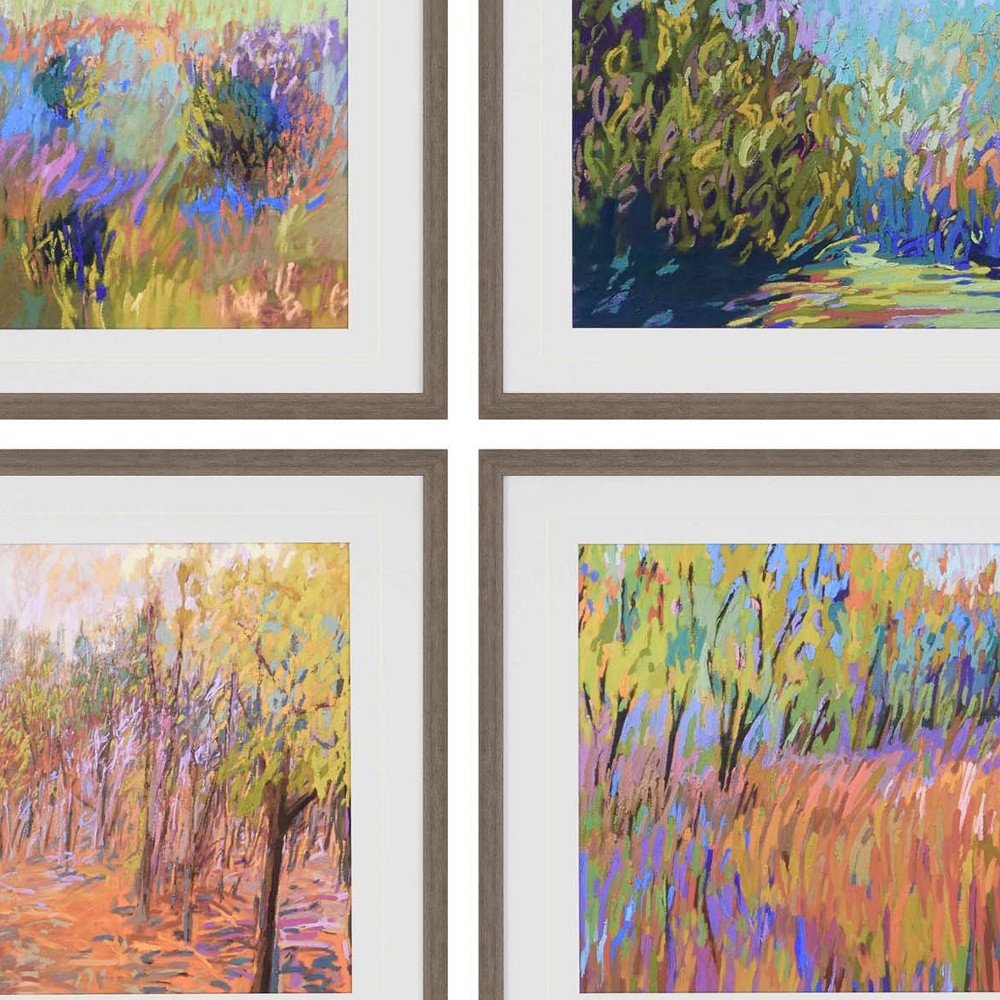 Set Of Four Beyond Brown Framed Print Wall Art HomeRoots