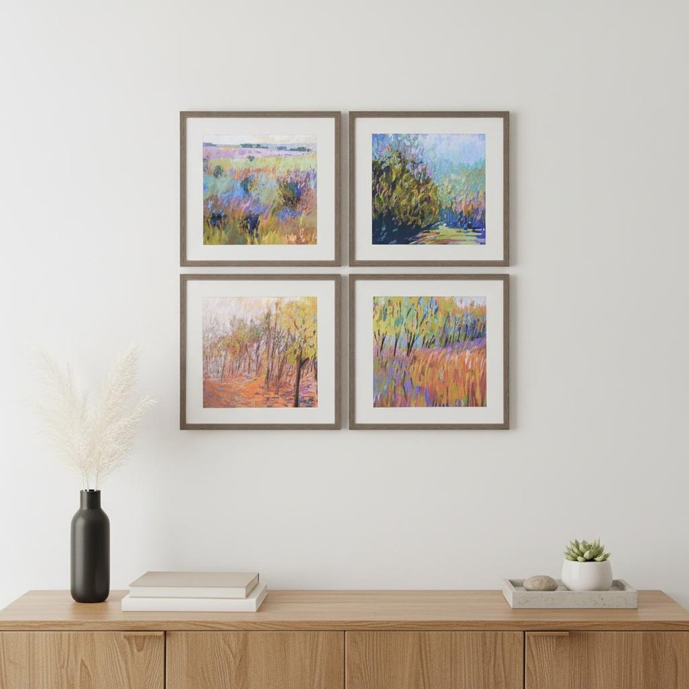 Set Of Four Beyond Brown Framed Print Wall Art HomeRoots