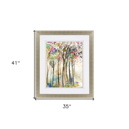 Sunny Path II Gold Framed Print Wall Art HomeRoots