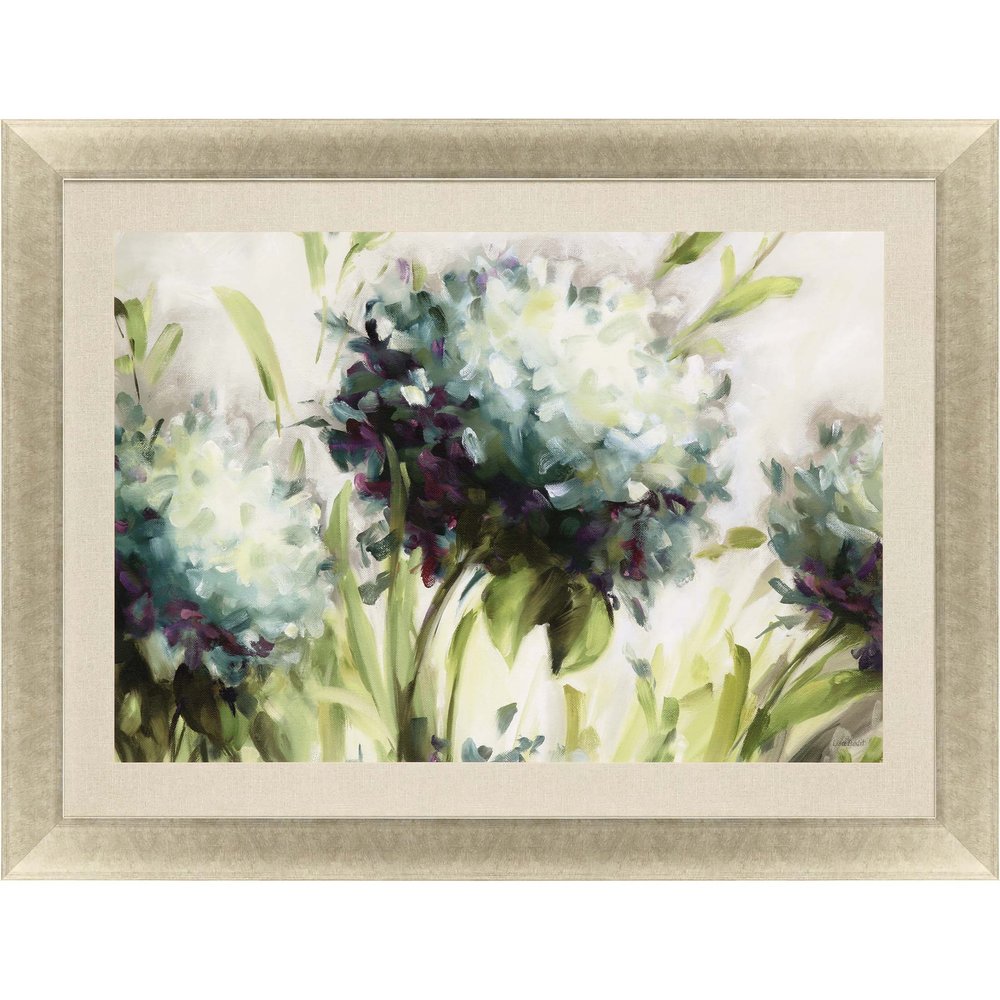 Hydrangea Field Gold Framed Print Wall Art HomeRoots