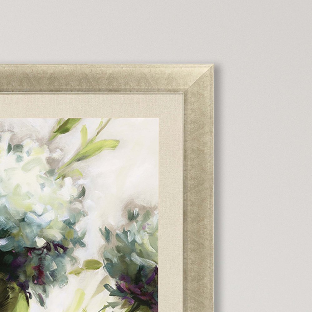Hydrangea Field Gold Framed Print Wall Art HomeRoots