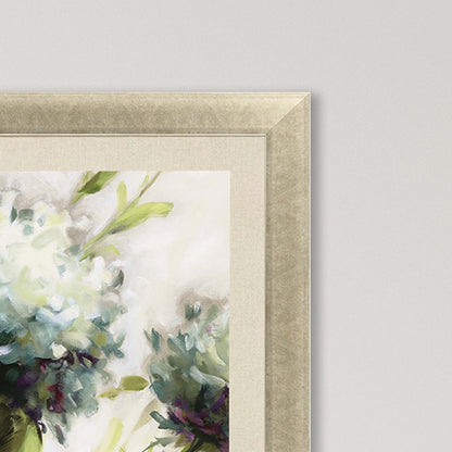 Hydrangea Field Gold Framed Print Wall Art HomeRoots