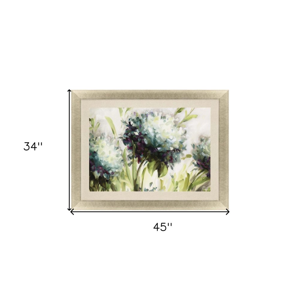 Hydrangea Field Gold Framed Print Wall Art HomeRoots