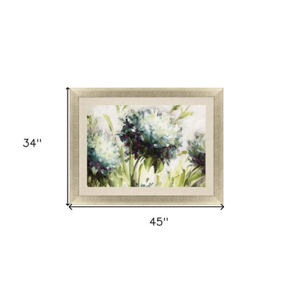 Hydrangea Field Gold Framed Print Wall Art HomeRoots