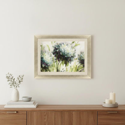 Hydrangea Field Gold Framed Print Wall Art HomeRoots