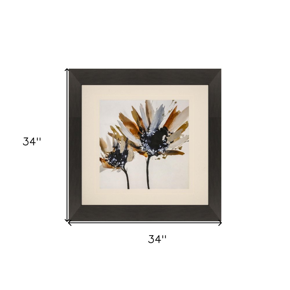 Sepia Bloom II Brown Framed Print Wall Art HomeRoots