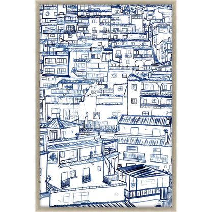 Mijas Silver Framed Print Wall Art HomeRoots