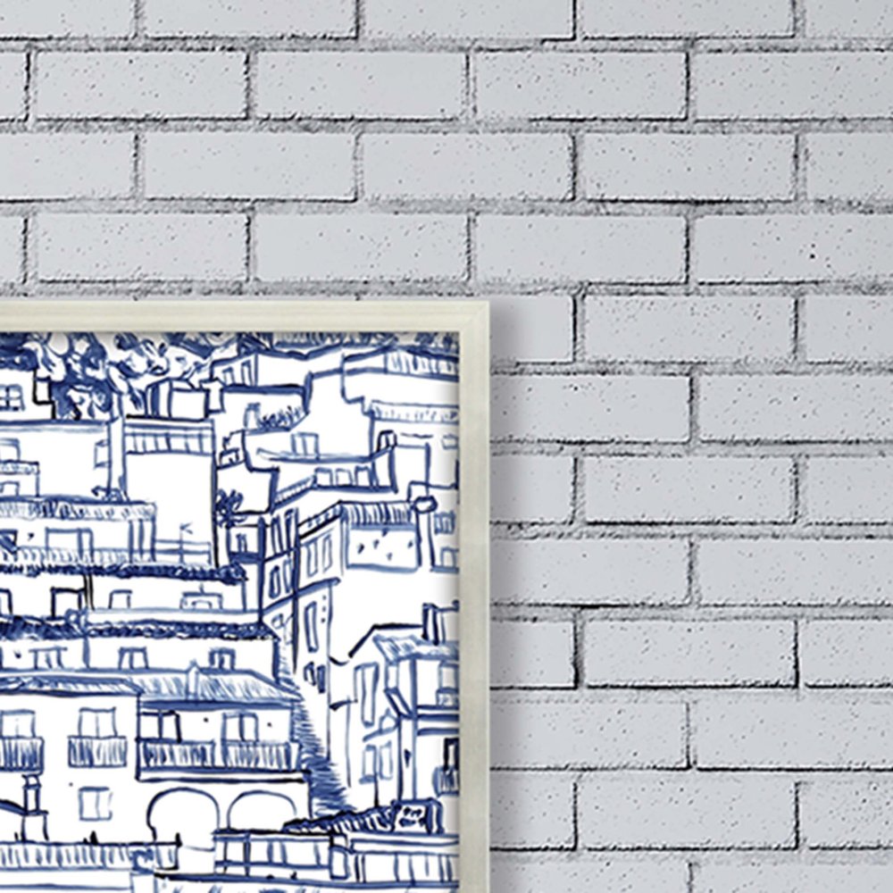 Mijas Silver Framed Print Wall Art HomeRoots