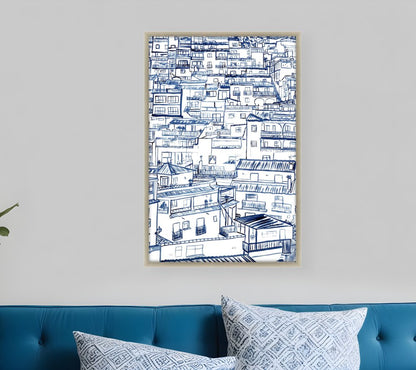 Mijas Silver Framed Print Wall Art HomeRoots