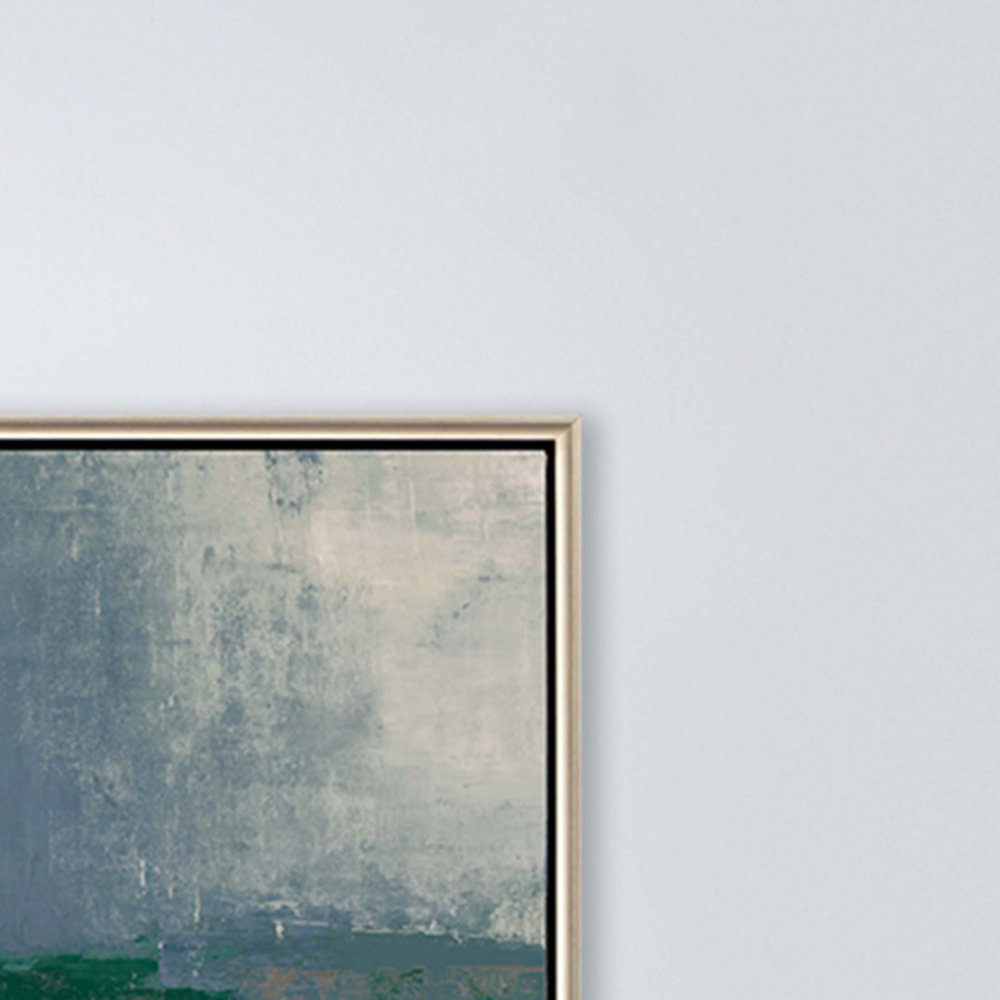 Abstract Landscape Silver Floater Frame Print Wall Art HomeRoots