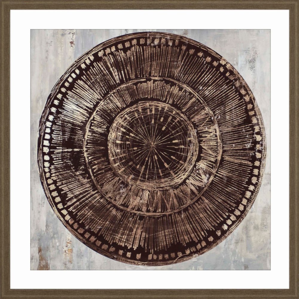 Zulu Gold I Brown Framed Print Wall Art HomeRoots