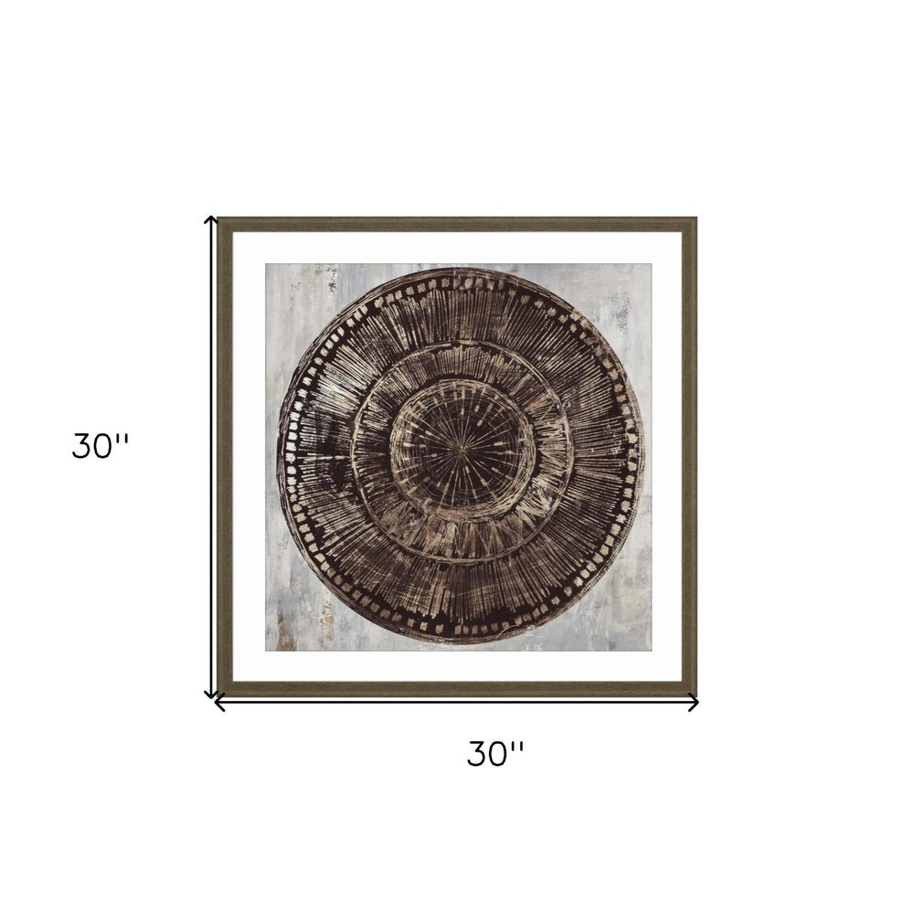Zulu Gold I Brown Framed Print Wall Art HomeRoots