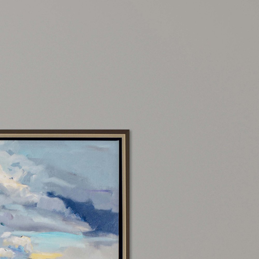 Marsh Skies Silver Floater Frame Print Wall Art HomeRoots