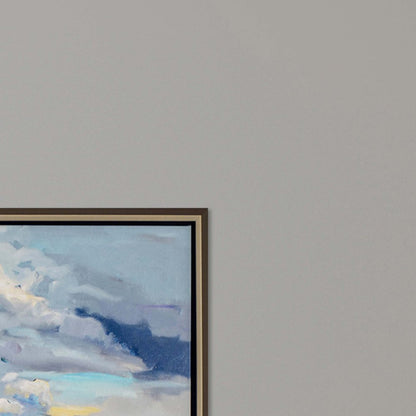 Marsh Skies Silver Floater Frame Print Wall Art HomeRoots