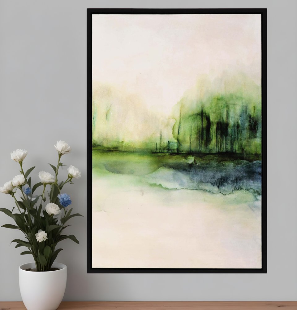 Evanesce I Black Floater Frame Print Wall Art HomeRoots
