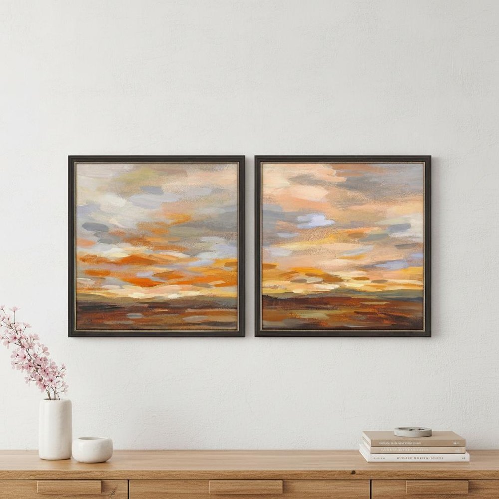 Set Of Two High Desert Sky Black Framed Print Wall Art HomeRoots