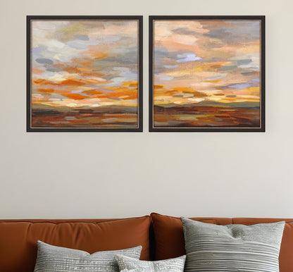 Set Of Two High Desert Sky Black Framed Print Wall Art HomeRoots