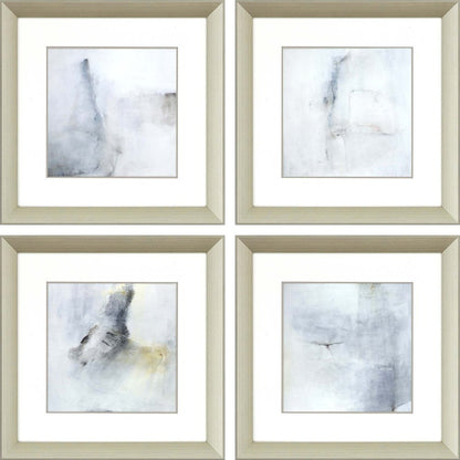 Set Of Four A Glimpse Silver Framed Print Wall Art HomeRoots