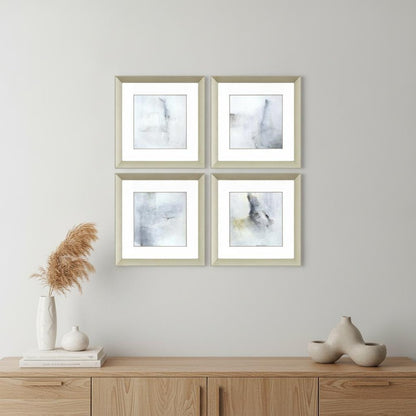 Set Of Four A Glimpse Silver Framed Print Wall Art HomeRoots