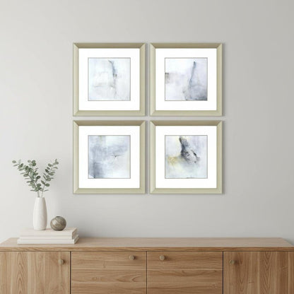 Set Of Four A Glimpse Silver Framed Print Wall Art HomeRoots