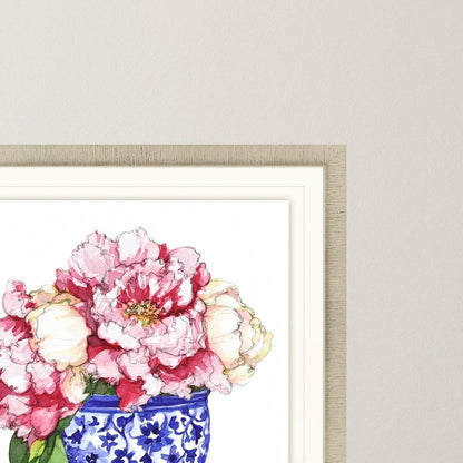 Pretty Petals I Gold Framed Print Wall Art HomeRoots