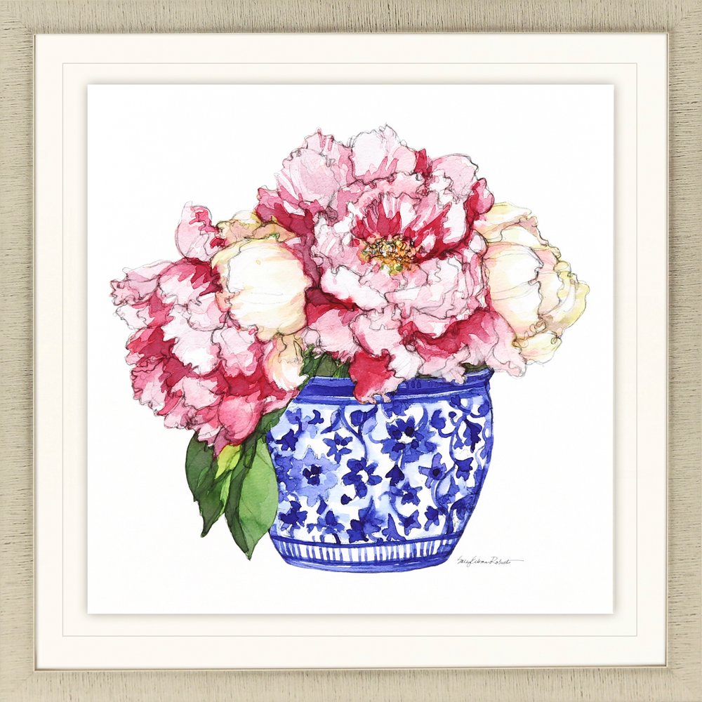 Pretty Petals I Gold Framed Print Wall Art HomeRoots