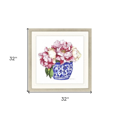 Pretty Petals I Gold Framed Print Wall Art HomeRoots
