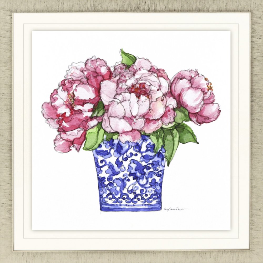 Pretty Petals II Gold Framed Print Wall Art HomeRoots