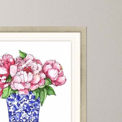 Pretty Petals II Gold Framed Print Wall Art HomeRoots