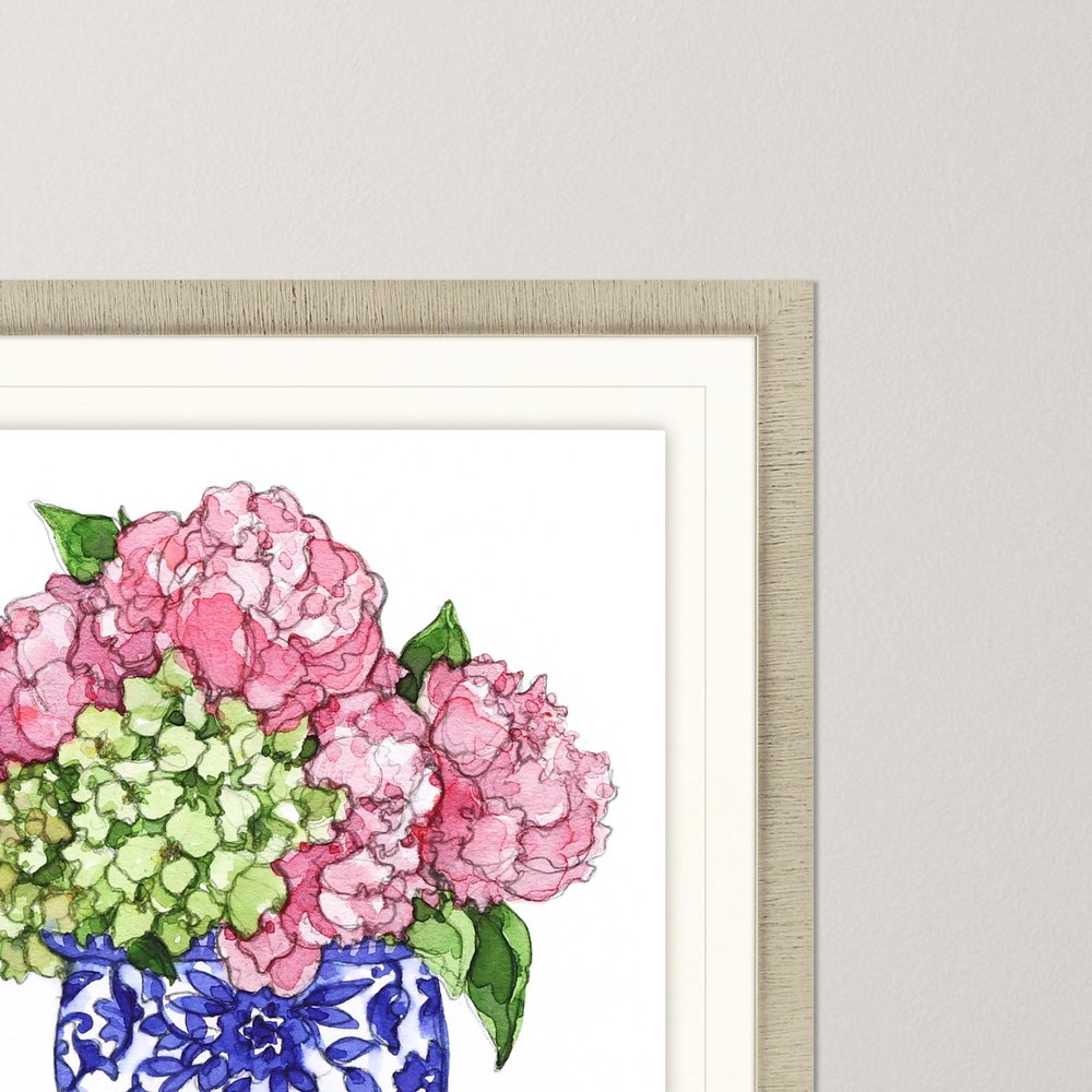 Pretty Petals III Gold Framed Print Wall Art HomeRoots