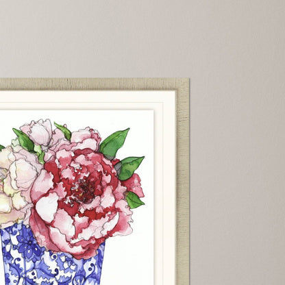 Pretty Petals IV Gold Framed Print Wall Art HomeRoots