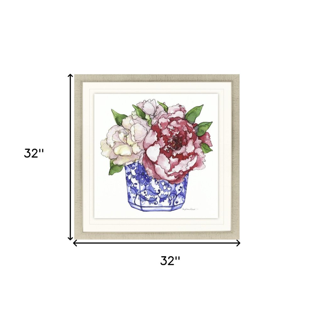 Pretty Petals IV Gold Framed Print Wall Art HomeRoots