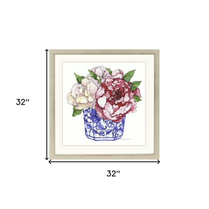 Pretty Petals IV Gold Framed Print Wall Art HomeRoots