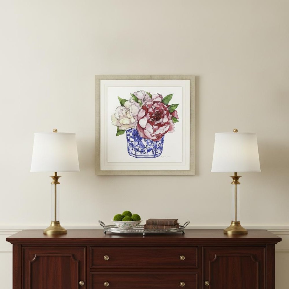 Pretty Petals IV Gold Framed Print Wall Art HomeRoots