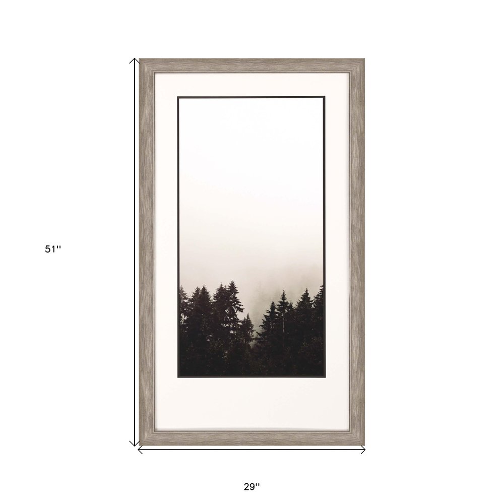 Misty Peak Silver Framed Print Wall Art HomeRoots
