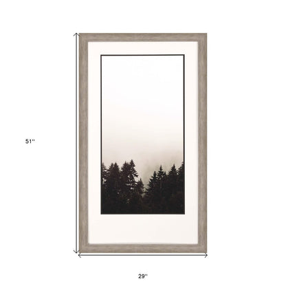 Misty Peak Silver Framed Print Wall Art HomeRoots