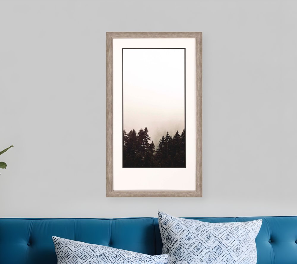 Misty Peak Silver Framed Print Wall Art HomeRoots