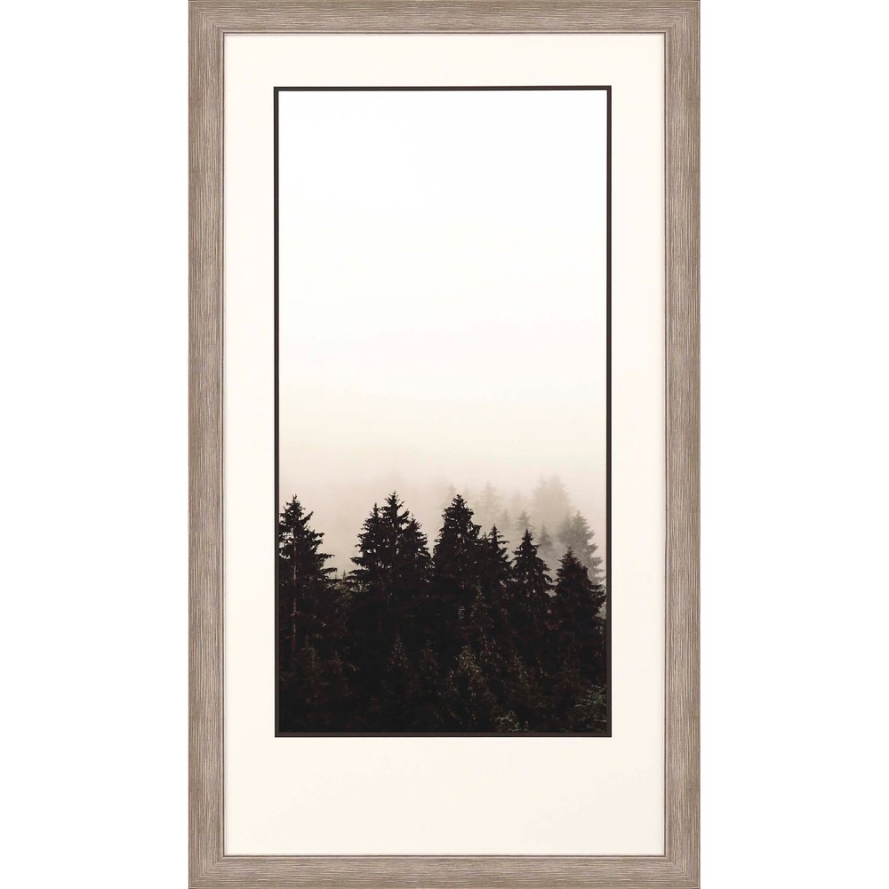 Misty Peak II Silver Framed Print Wall Art — view 1