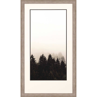 Misty Peak II Silver Framed Print Wall Art