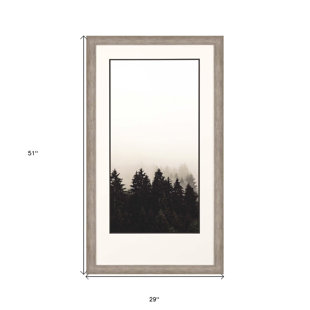 Misty Peak II Silver Framed Print Wall Art — view 3