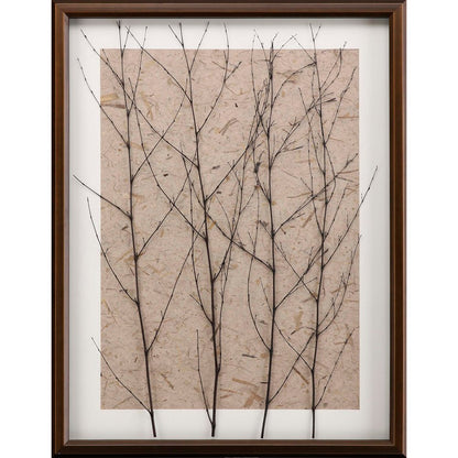 Whispering Forest Gold Framed Print Wall Art